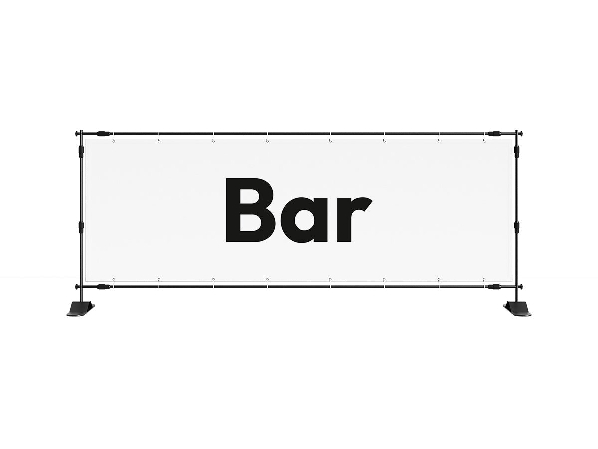 Bar spandoek (8 kleuren) - eventspandoek.nl