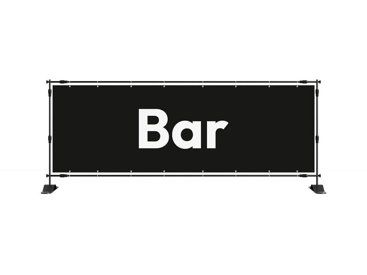 Bar spandoek (8 kleuren) - eventspandoek.nl