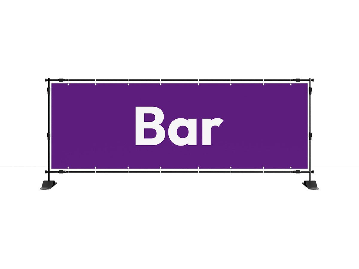 Bar spandoek (8 kleuren) - eventspandoek.nl