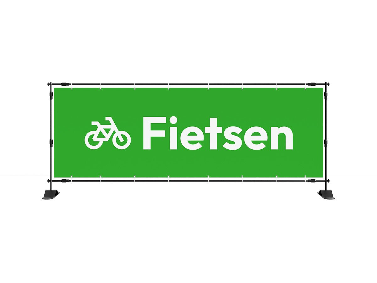 Fietsen spandoek 1 (8 kleuren) - eventspandoek.nl