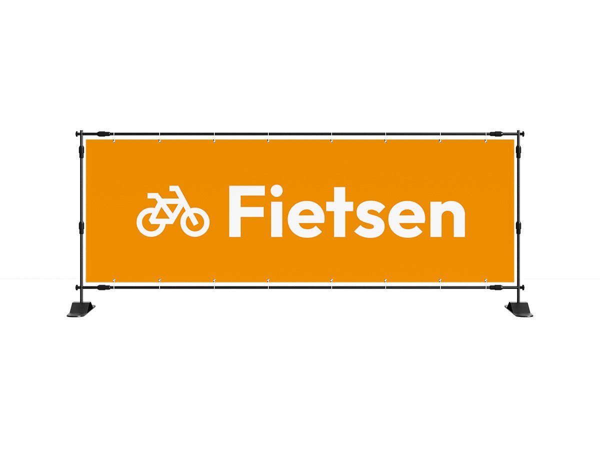 Fietsen spandoek 1 (8 kleuren) - eventspandoek.nl