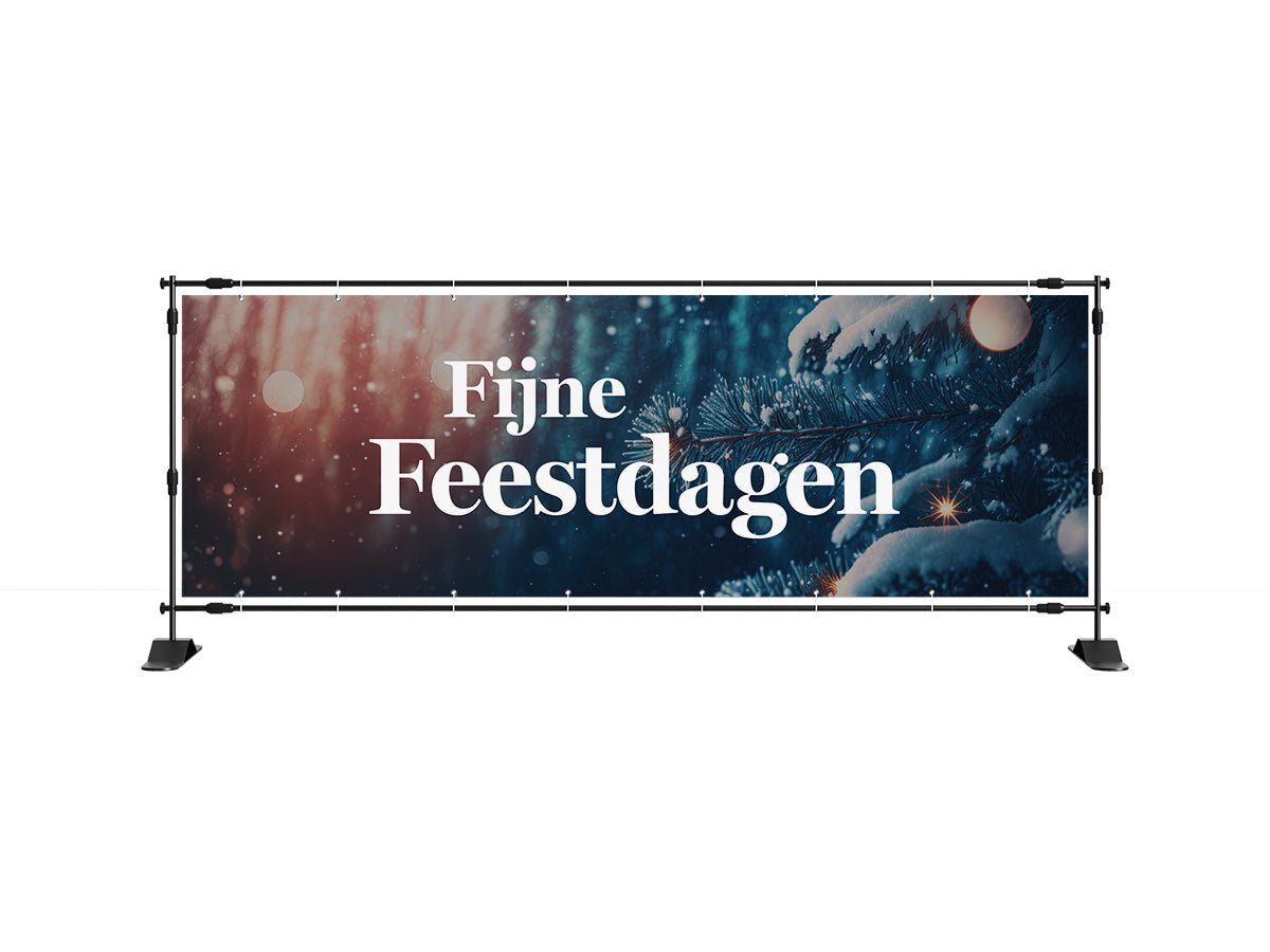 Fijne feestdagen spandoek 4 - eventspandoek.nl