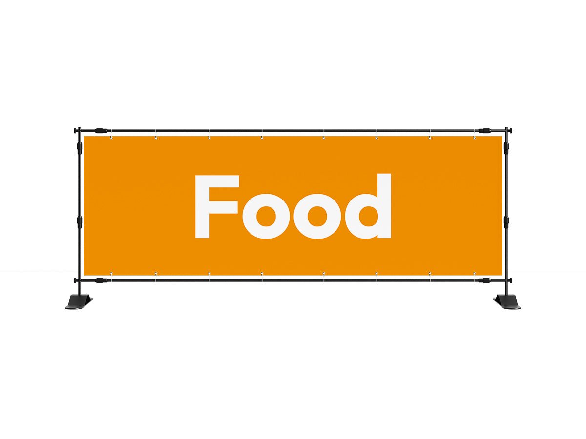 Food spandoek 1 (8 kleuren) - eventspandoek.nl