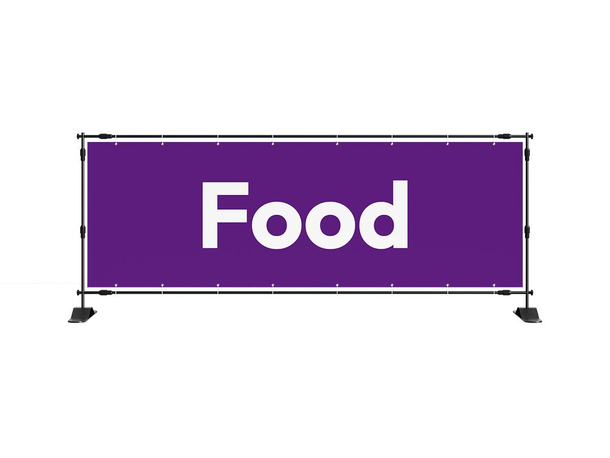 Food spandoek 1 (8 kleuren) - eventspandoek.nl