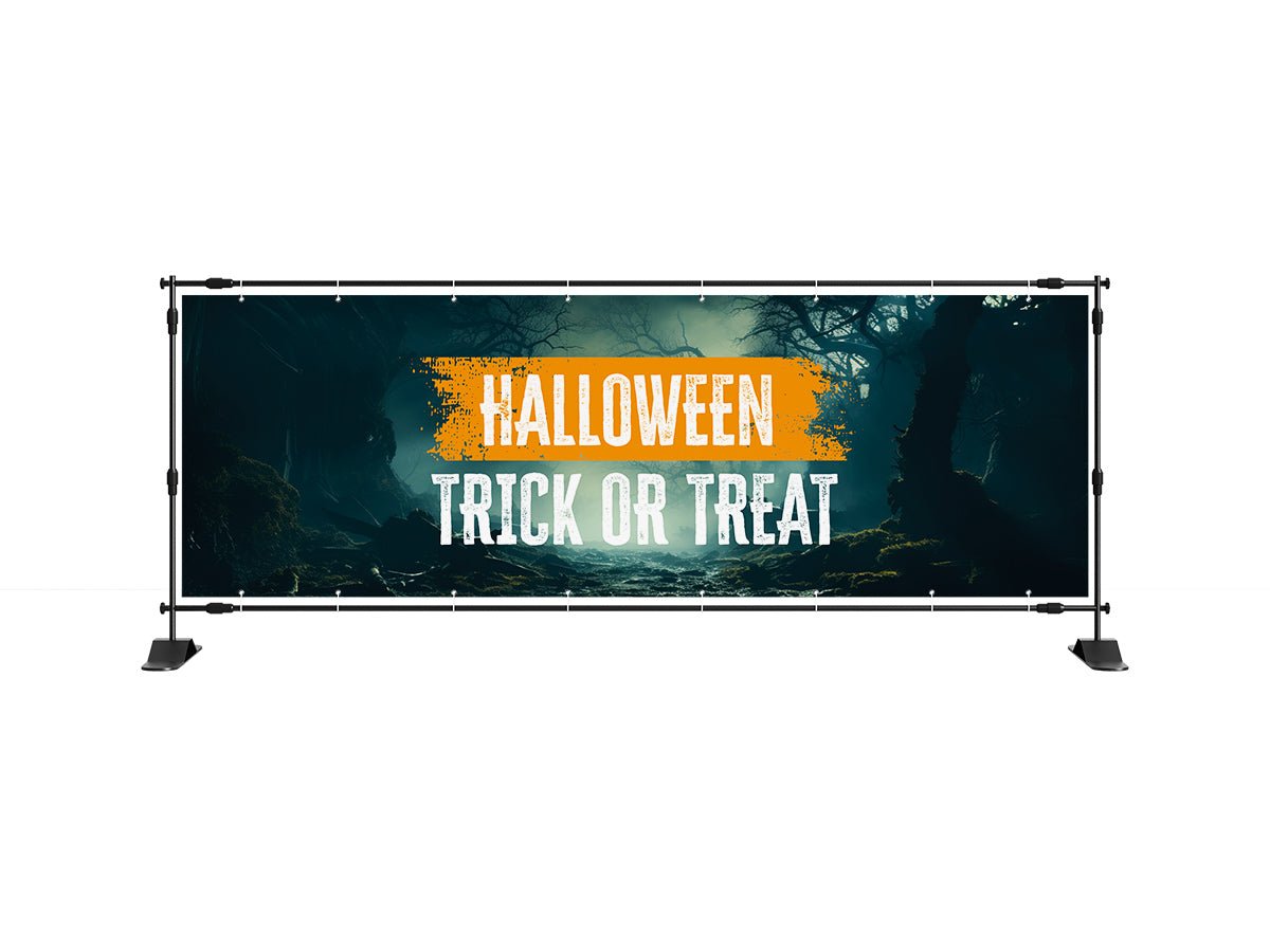 Halloween spandoek - Trick or treat - eventspandoek.nl