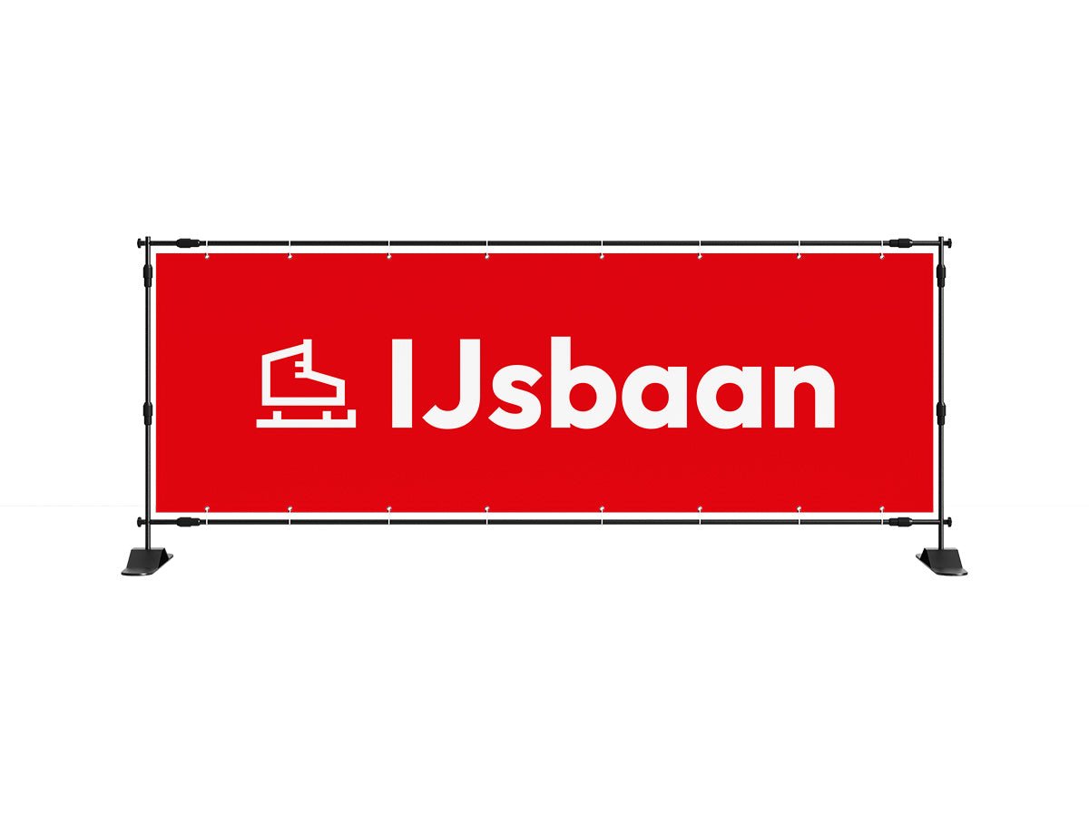 Ijsbaan spandoek (8 kleuren) - eventspandoek.nl