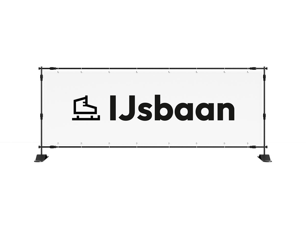 Ijsbaan spandoek (8 kleuren) - eventspandoek.nl