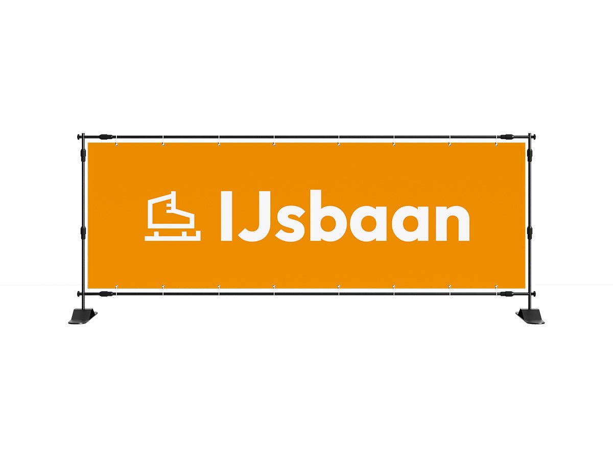 Ijsbaan spandoek (8 kleuren) - eventspandoek.nl