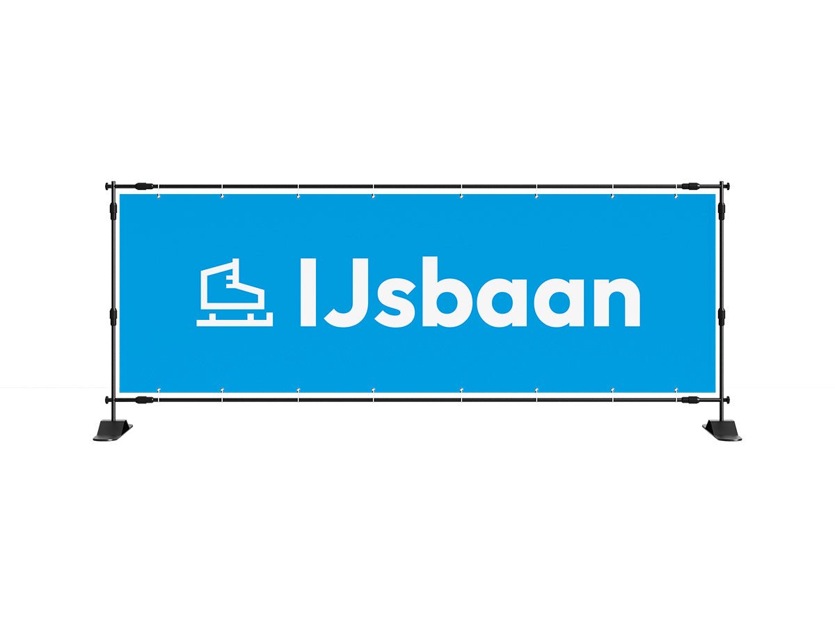 Ijsbaan spandoek (8 kleuren) - eventspandoek.nl