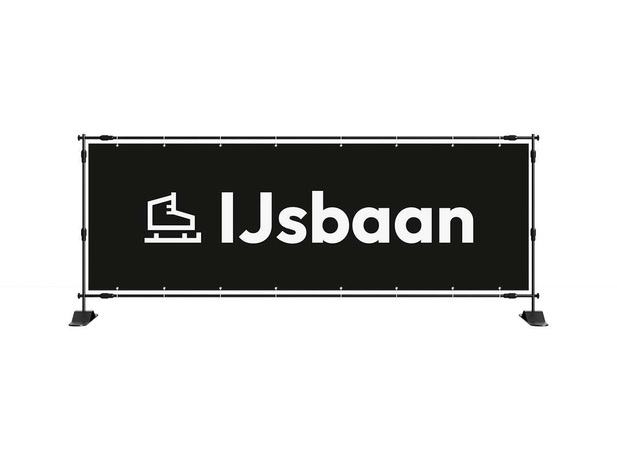 Ijsbaan spandoek (8 kleuren) - eventspandoek.nl