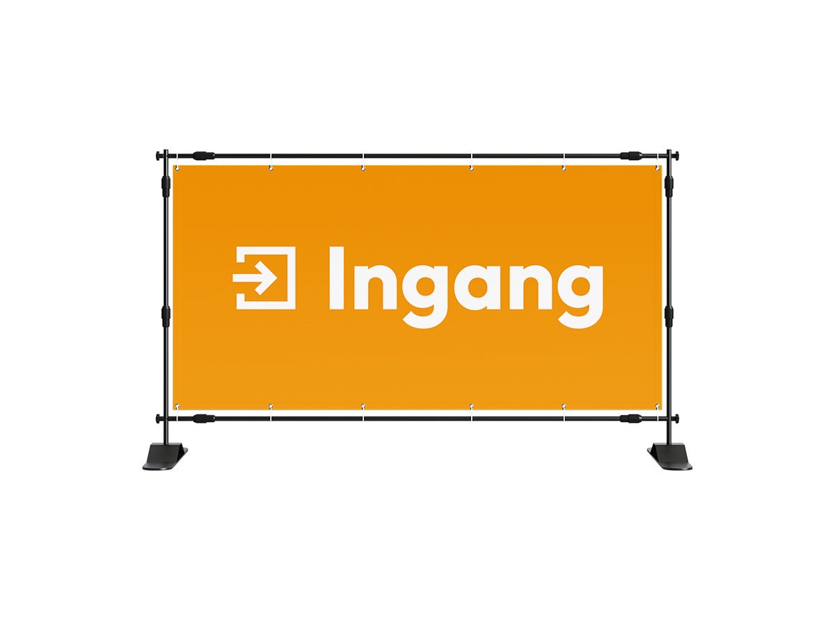 Ingang spandoek (8 kleuren) - eventspandoek.nl