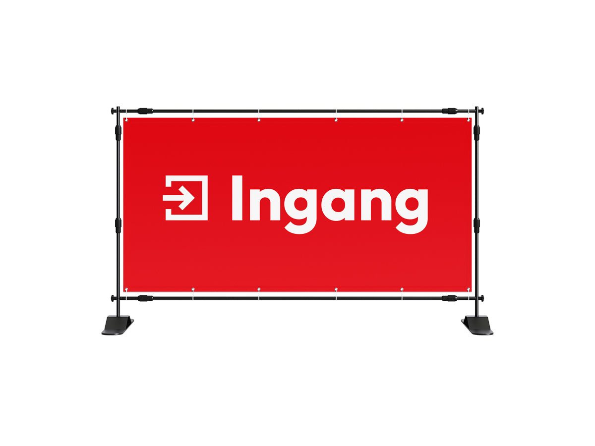 Ingang spandoek (8 kleuren) - eventspandoek.nl