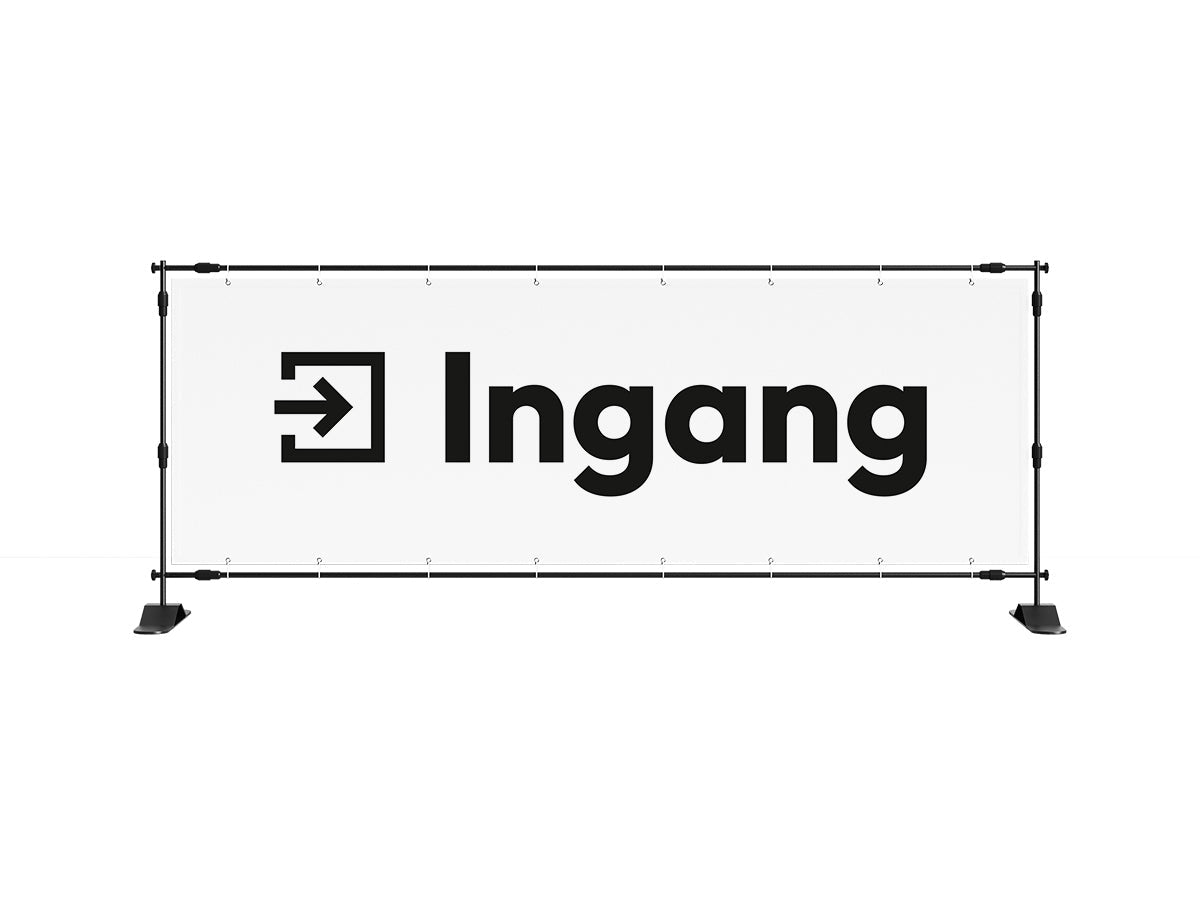 Ingang spandoek (8 kleuren) - eventspandoek.nl