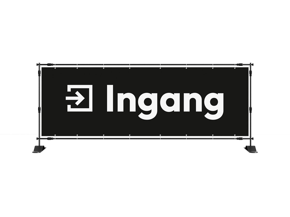 Ingang spandoek (8 kleuren) - eventspandoek.nl