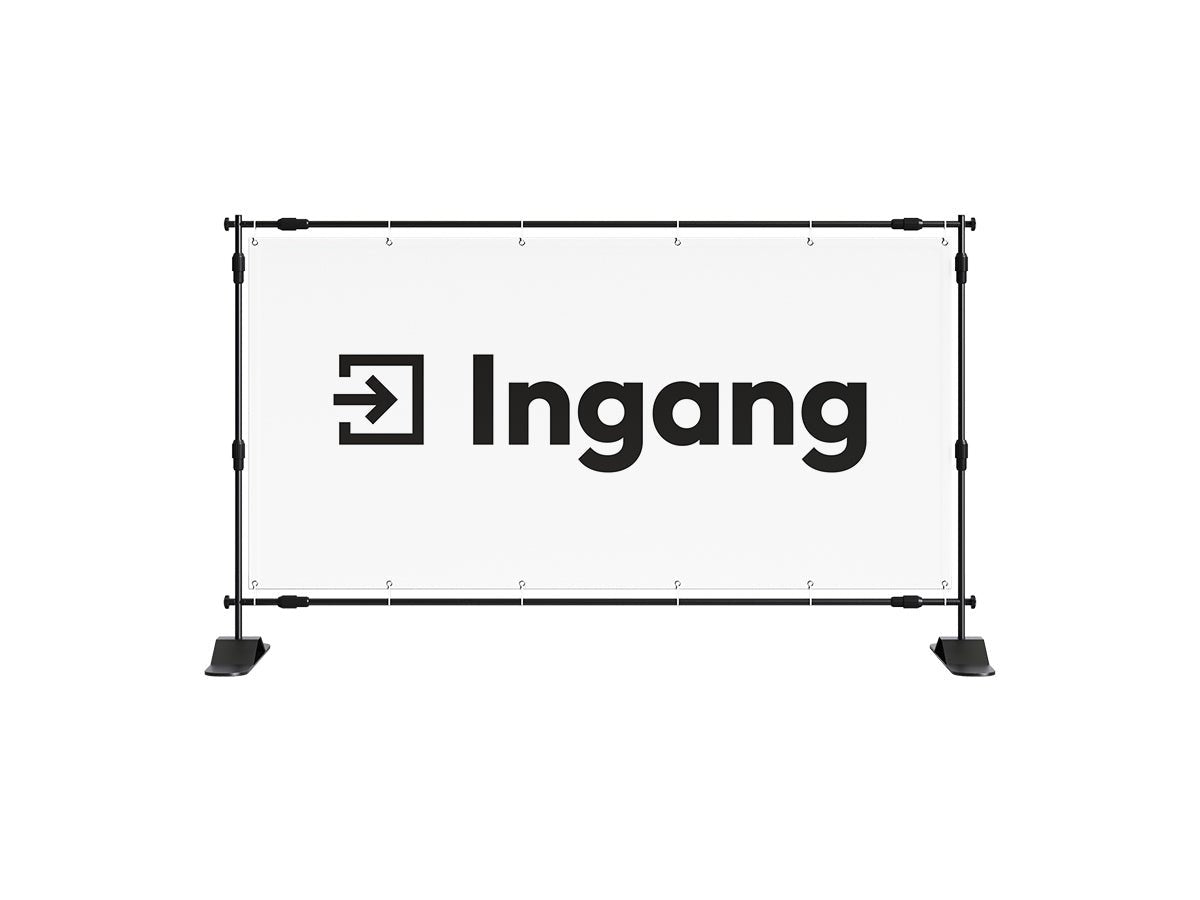 Ingang spandoek (8 kleuren) - eventspandoek.nl