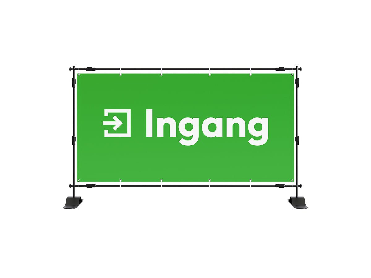 Ingang spandoek (8 kleuren) - eventspandoek.nl