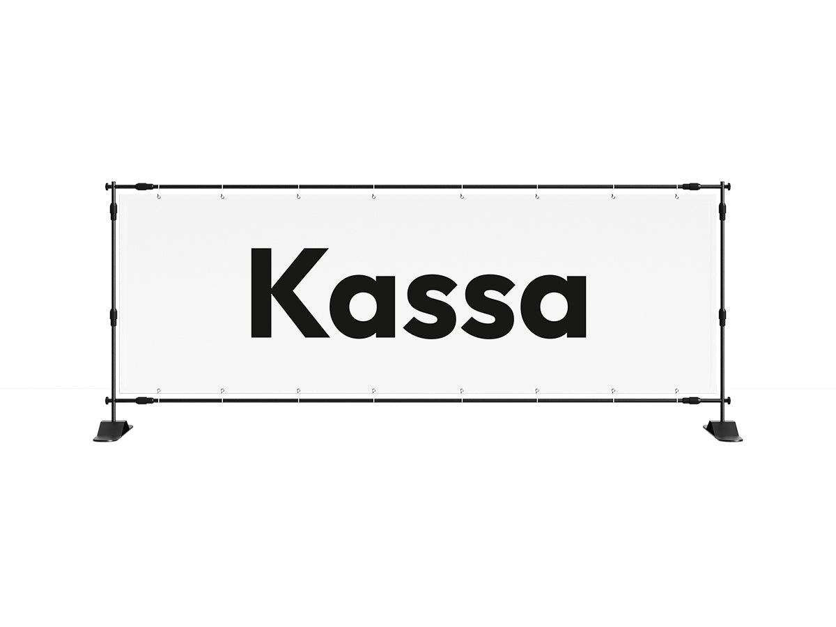 Kassa spandoek 1 (8 kleuren) - eventspandoek.nl