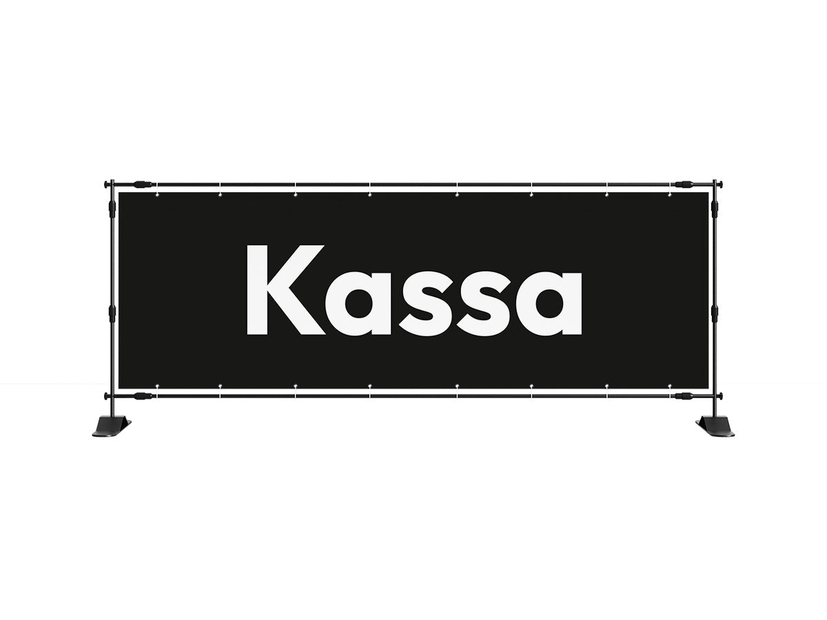 Kassa spandoek 1 (8 kleuren) - eventspandoek.nl