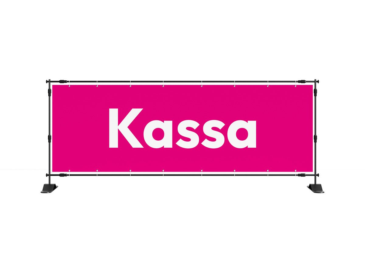 Kassa spandoek 1 (8 kleuren) - eventspandoek.nl