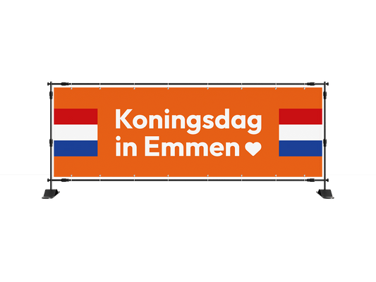 Koningsdag in Emmen spandoek 1 - eventspandoek.nl