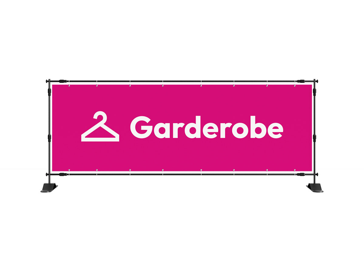 Garderobe spandoek (8 kleuren) - eventspandoek.nl