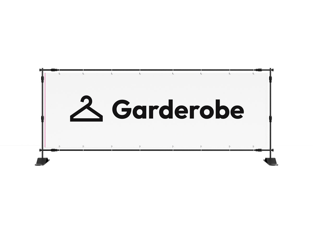 Garderobe spandoek (8 kleuren) - eventspandoek.nl