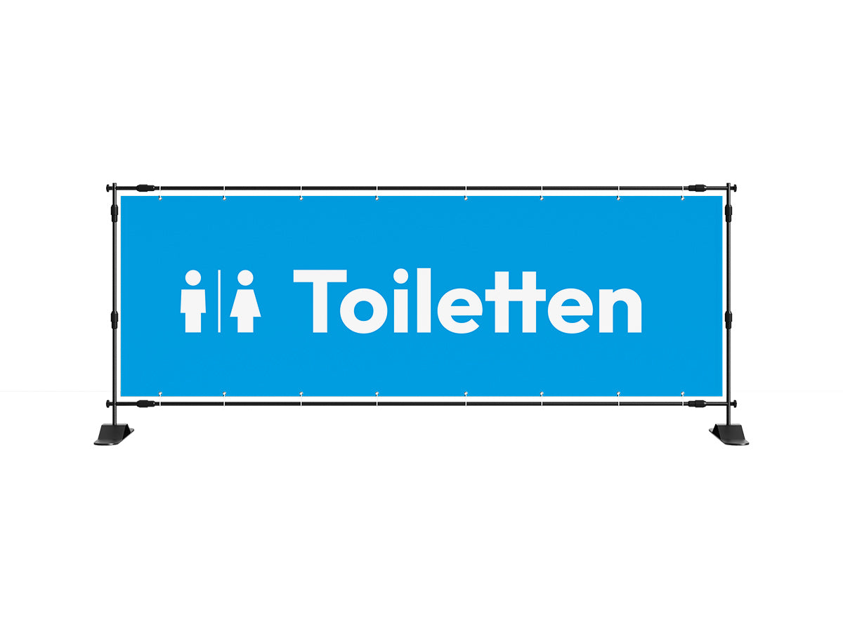 Toiletten spandoek 1 (8 kleuren) - eventspandoek.nl