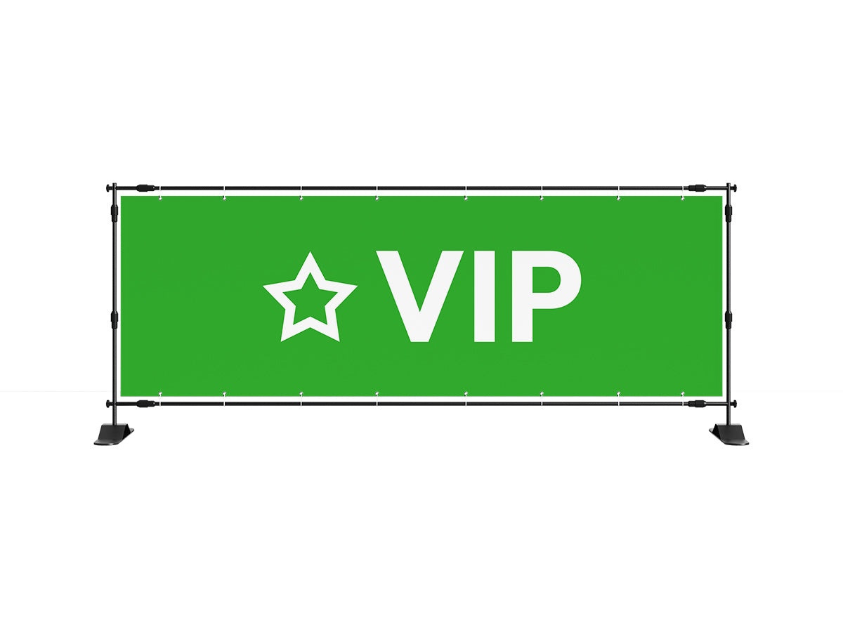 VIP spandoek 1 (8 kleuren) - eventspandoek.nl