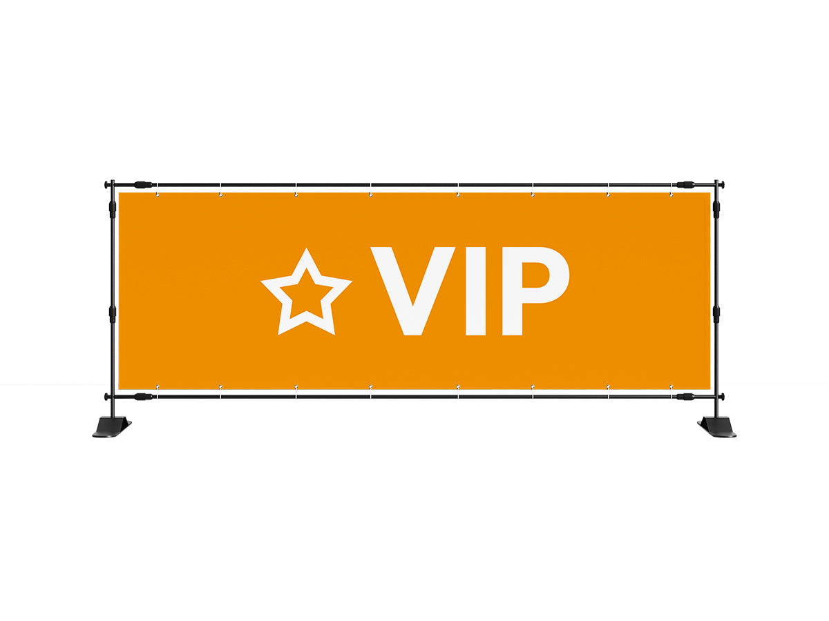 VIP spandoek 1 (8 kleuren) - eventspandoek.nl