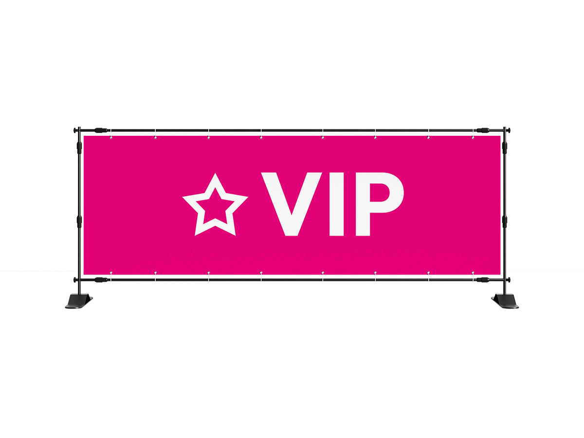 VIP spandoek 1 (8 kleuren) - eventspandoek.nl