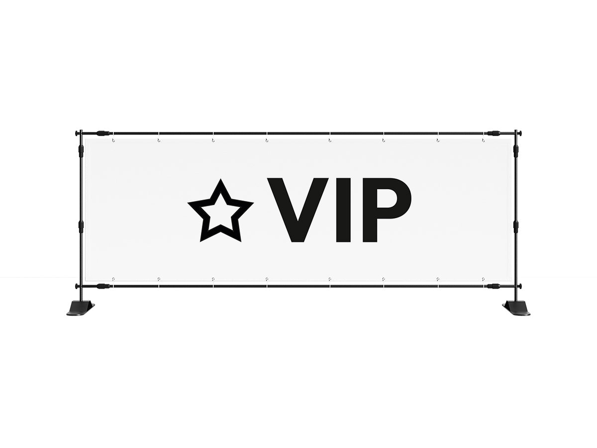 VIP spandoek 1 (8 kleuren) - eventspandoek.nl