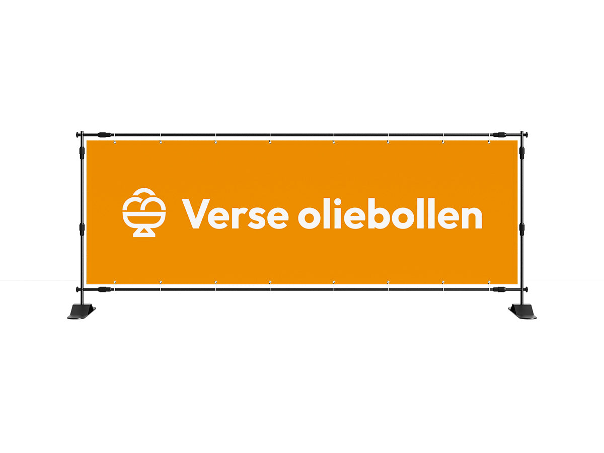 Verse oliebollen spandoek 1 (8 kleuren) - eventspandoek.nl