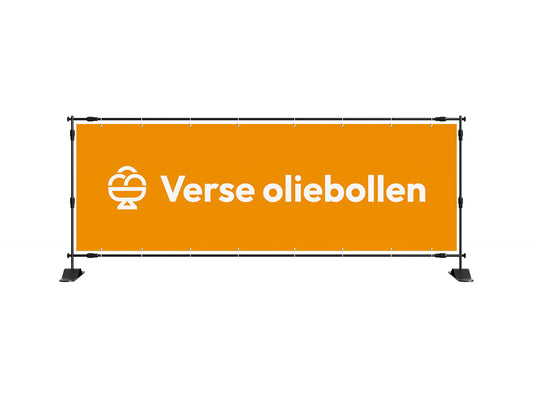 Verse oliebollen spandoek 1 (8 kleuren)