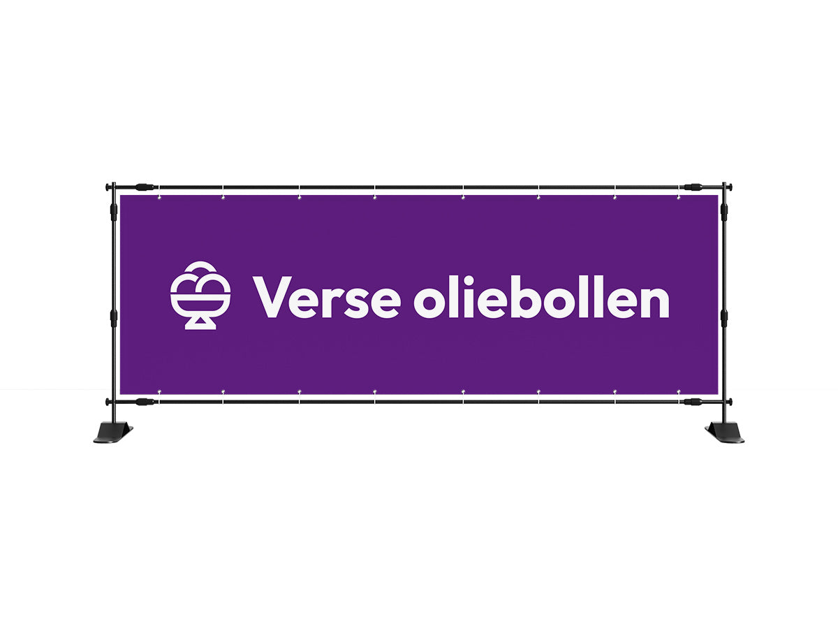 Verse oliebollen spandoek 1 (8 kleuren) - eventspandoek.nl