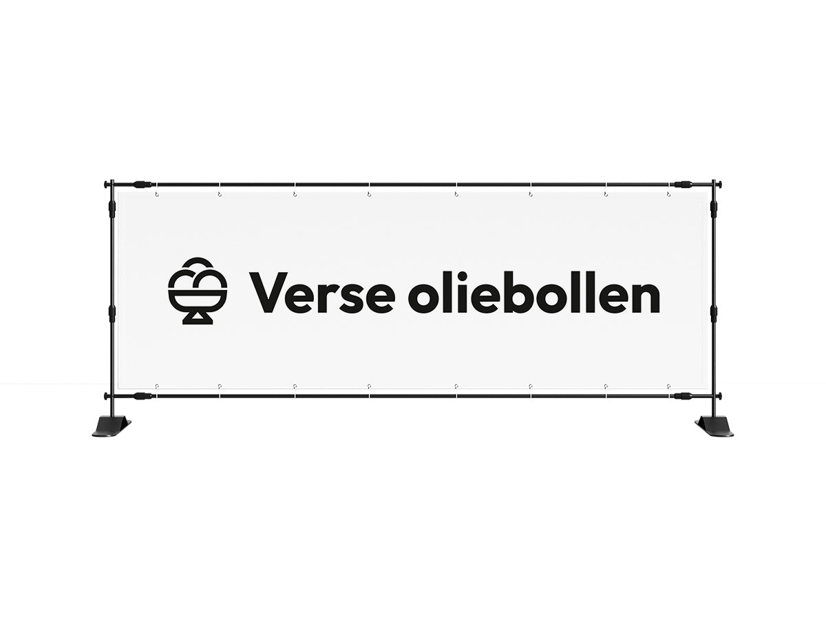 Verse oliebollen spandoek 1 (8 kleuren) - eventspandoek.nl