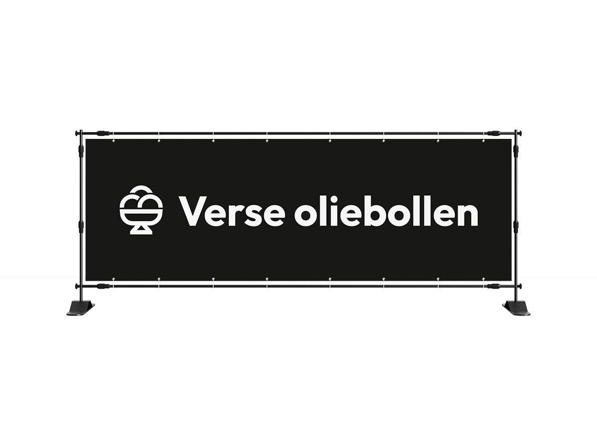 Verse oliebollen spandoek 1 (8 kleuren) - eventspandoek.nl