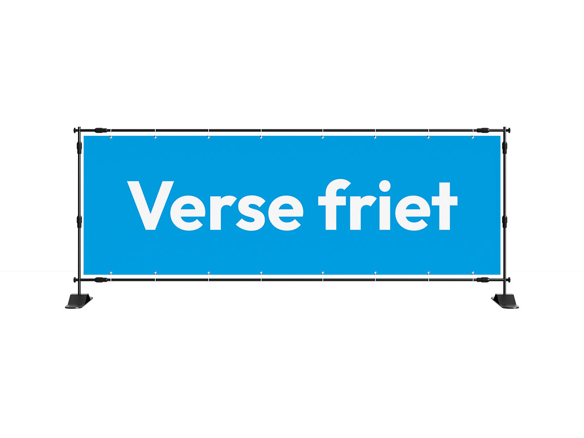 Verse friet spandoek 1 (8 kleuren) - eventspandoek.nl