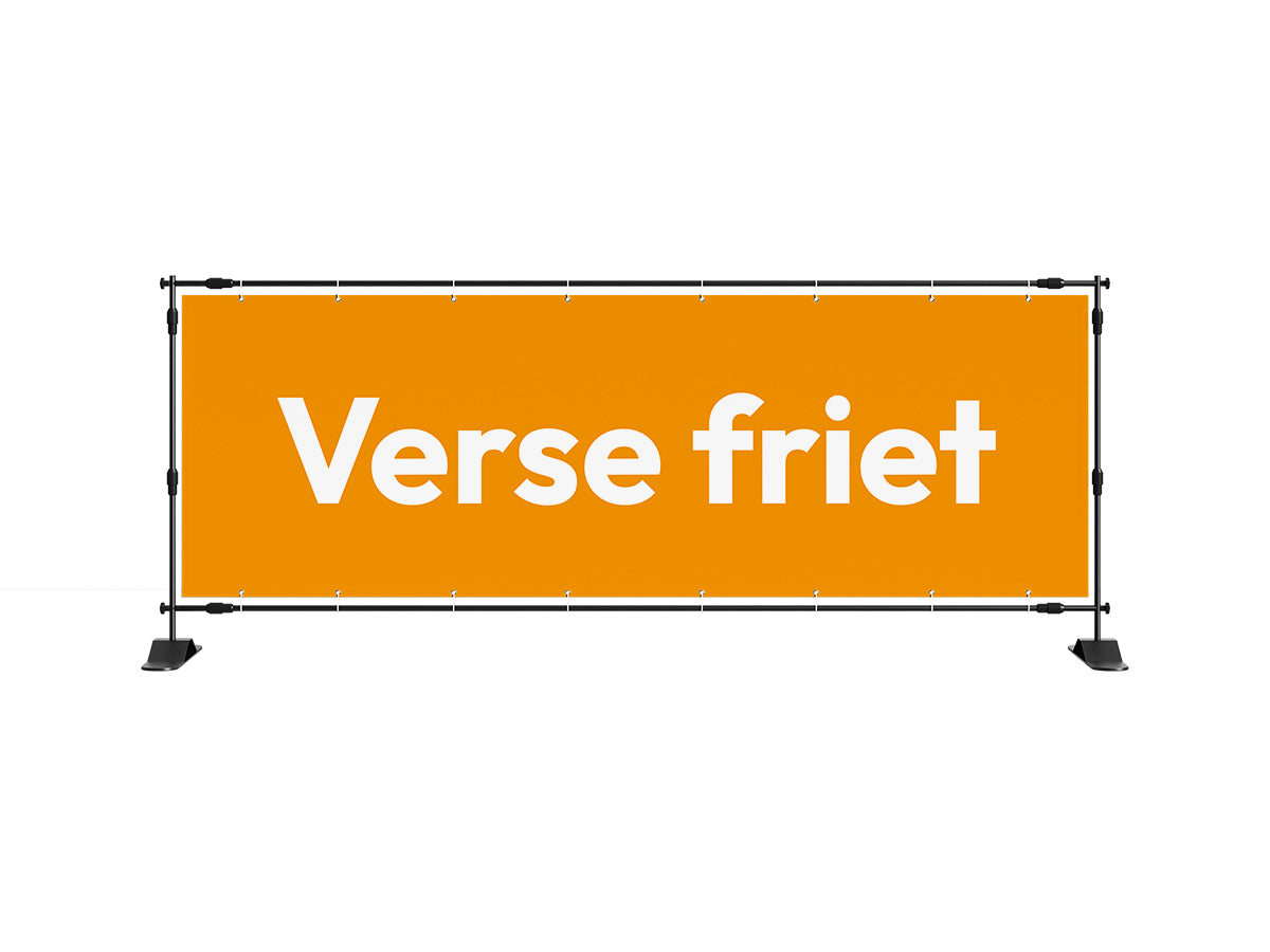 Verse friet spandoek 1 (8 kleuren) - eventspandoek.nl