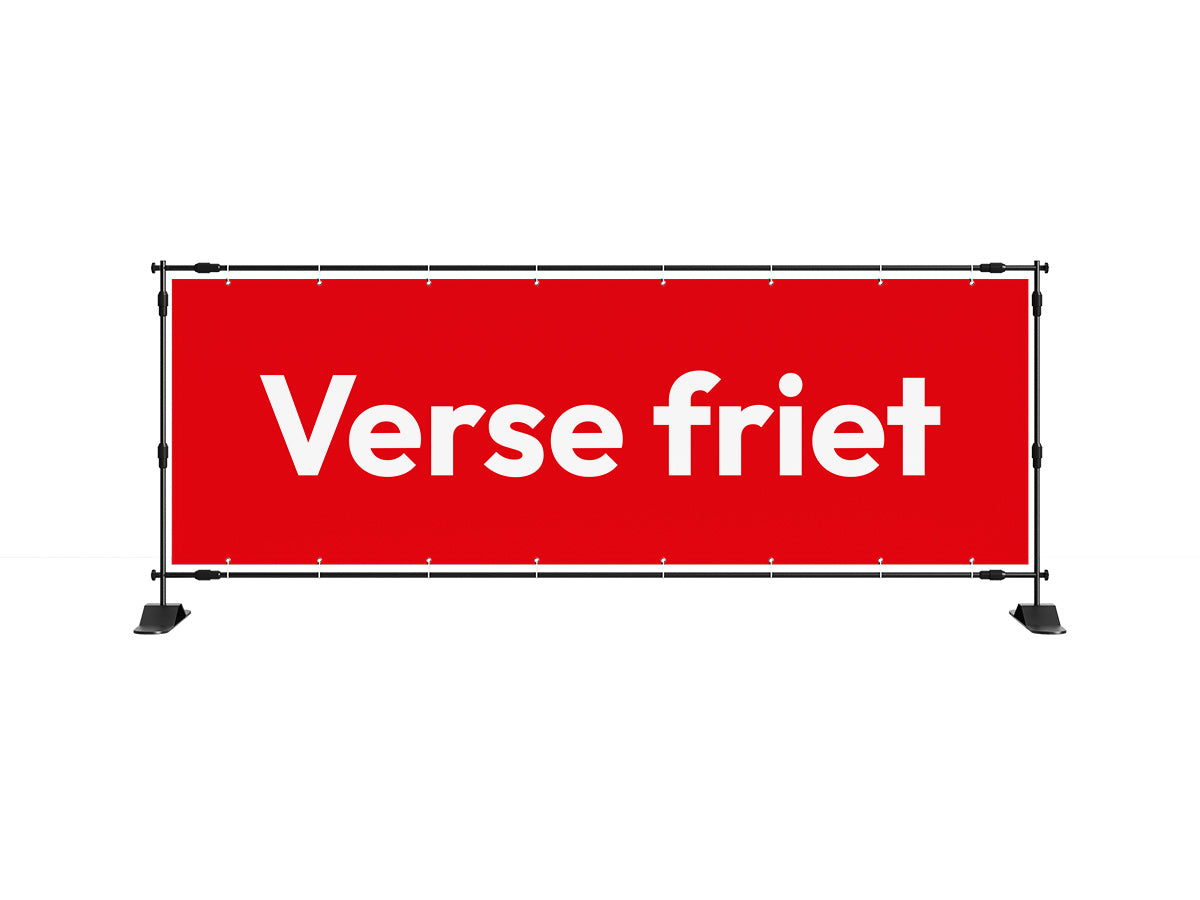 Verse friet spandoek 1 (8 kleuren) - eventspandoek.nl