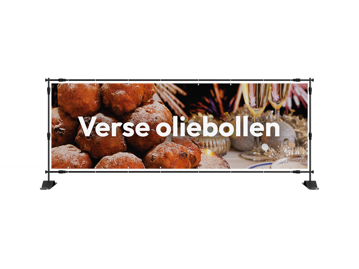 Oliebollen te koop spandoek 2 - eventspandoek.nl