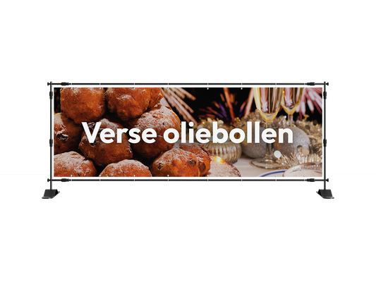 Oliebollen te koop spandoek 2