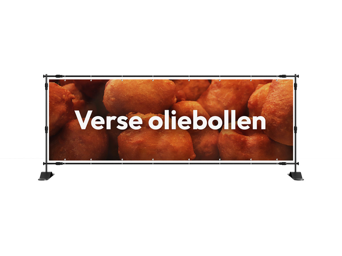 Oliebollen te koop spandoek 3 - eventspandoek.nl