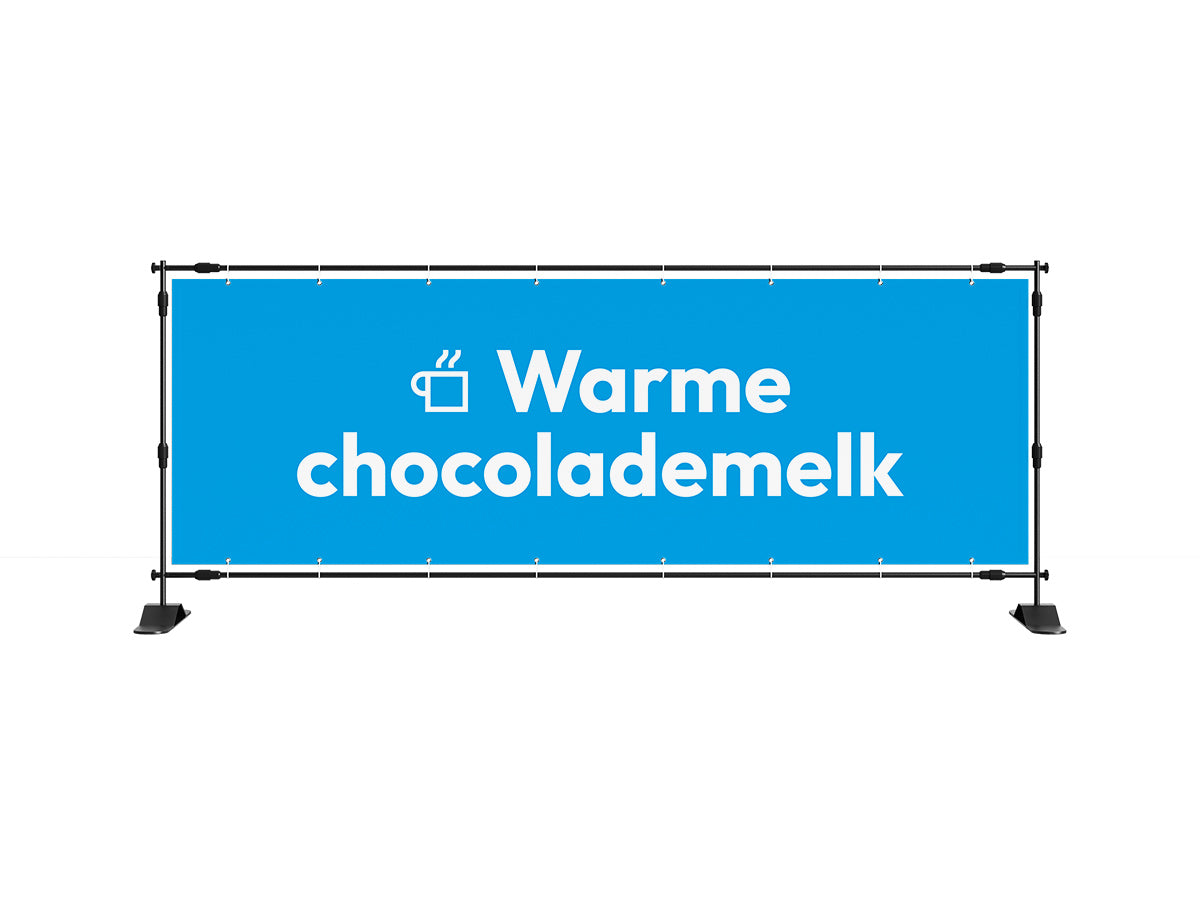 Warme chocolademelk spandoek 1 (8 kleuren) - eventspandoek.nl