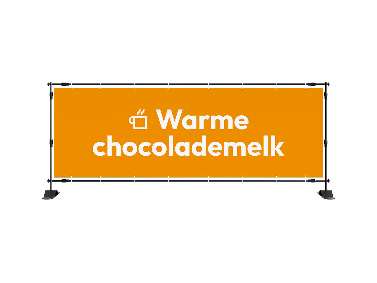 Warme chocolademelk spandoek 1 (8 kleuren) - eventspandoek.nl