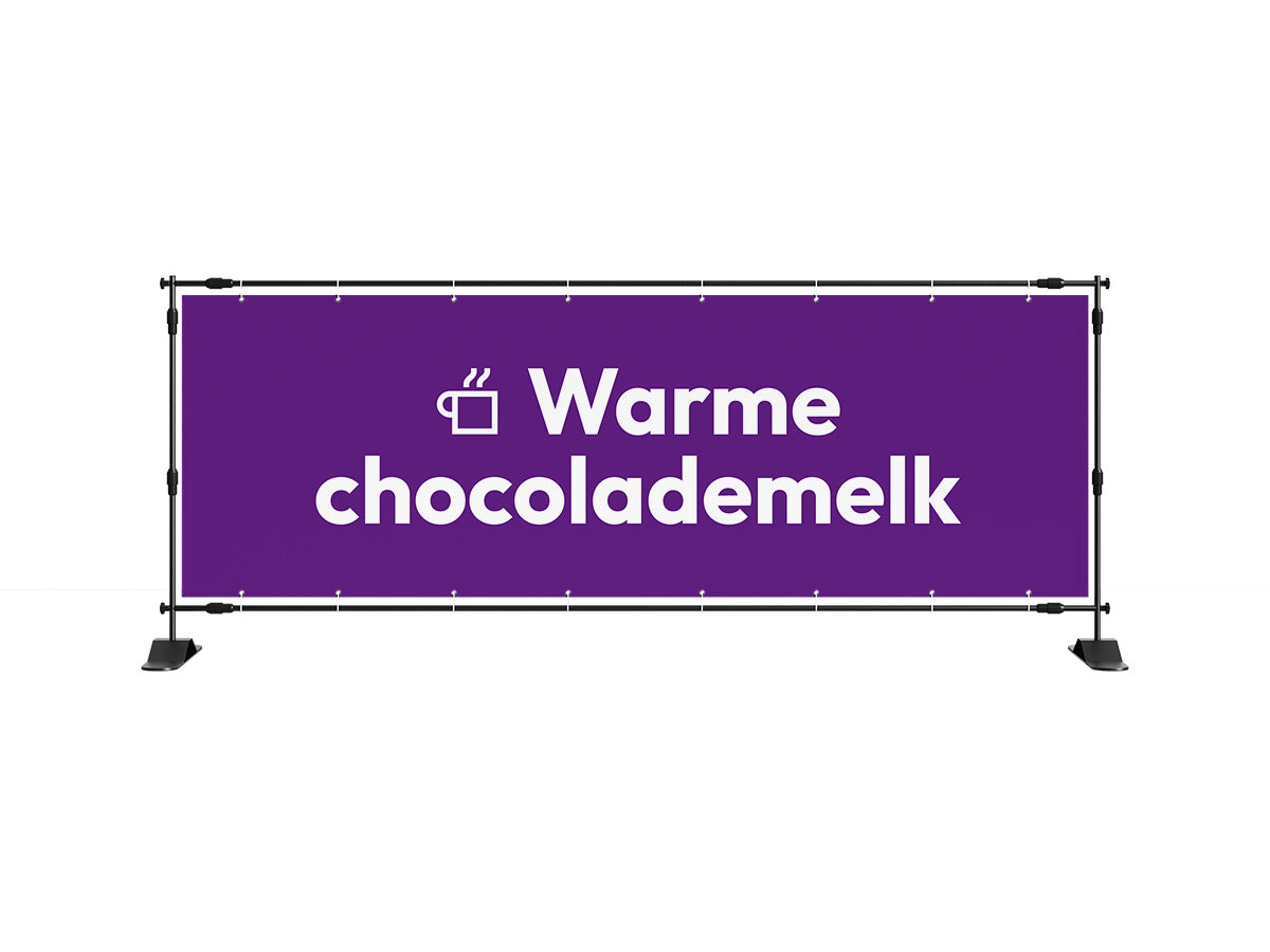 Warme chocolademelk spandoek 1 (8 kleuren) - eventspandoek.nl