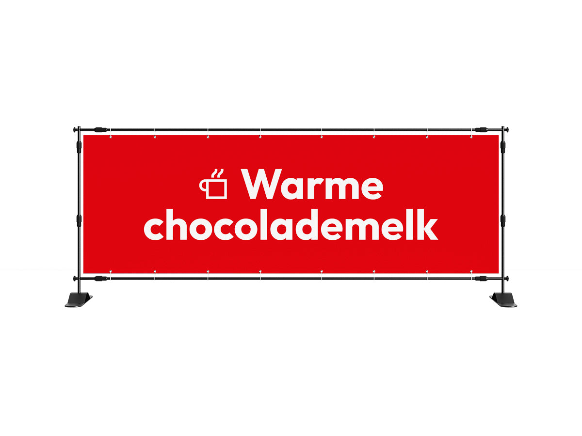 Warme chocolademelk spandoek 1 (8 kleuren) - eventspandoek.nl