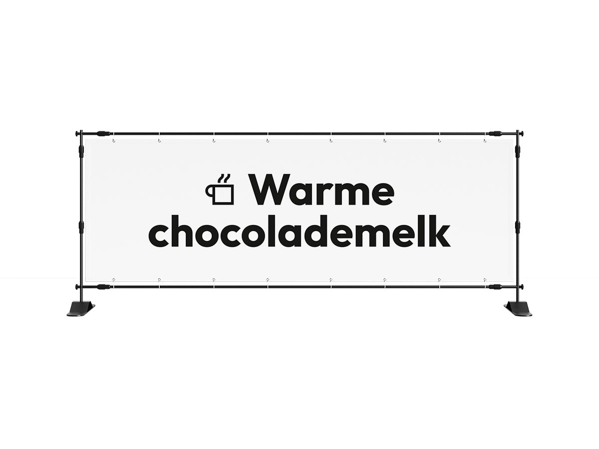 Warme chocolademelk spandoek 1 (8 kleuren) - eventspandoek.nl