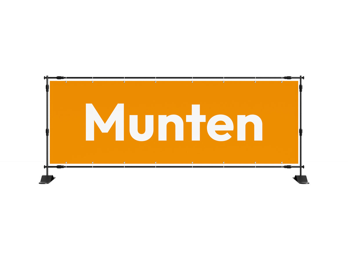 Munten spandoek 1 (8 kleuren) - eventspandoek.nl